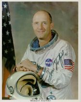 Thomas P Stafford signed 10x8inch colour official NASA photo. =Good condition. All autographs come