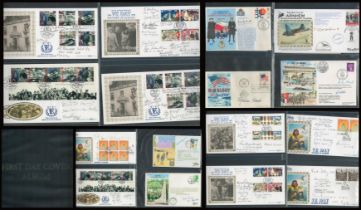 Signed FDCs Collection of 17 Housed in a First Day Cover Album with 17 Leaves, 11 FDCs are Multi-