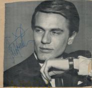 Adam Faith signed black and white newspaper photo. Good condition. All autographs are genuine hand