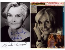 Sheila Hancock signed 6x4 black and white photo dedicated with accompanying TLS dated 13th