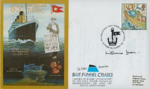 Millvina Dean signed 85th anniv RMS Titanic cover. Good condition. All autographs are genuine hand
