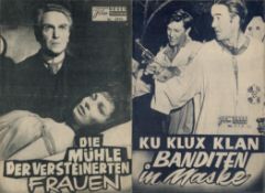 Tv and film collection of 4 German pamphlets from films such as Befehl aus dem Dunkel (Command