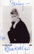 Elain Paige signed 6x4 inch black and white promo photo. Good condition. All autographs are