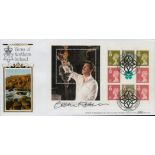 Brian Keenan signed FDC Benham. Views of Northern Ireland. 9 Stamps plus Double postmarks 27th