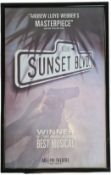 Sunset Boulevard Adelphi Theatre poster framed. Approx size 20x12inch. Good condition. All