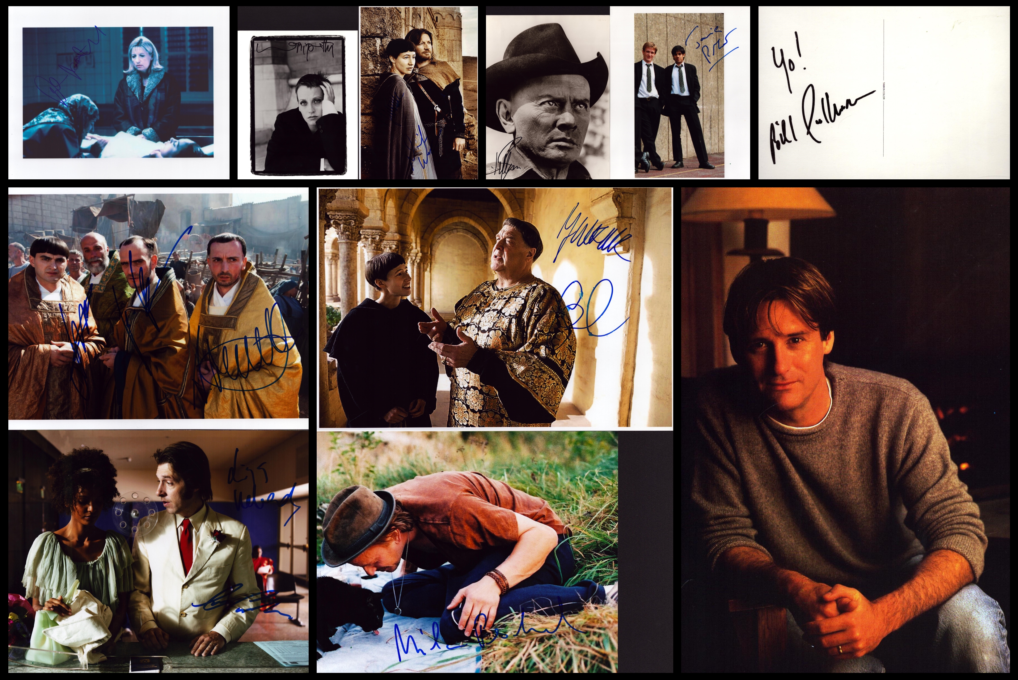 TV/FILM Collection of 10 signed coloured and black and white photos various sizes, including names