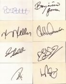 Football Collection of 8 Signed 6 x 4 inch approx. white autograph Cards. Includes Ledley King. Good