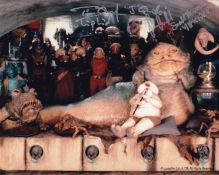 SALE! Star Wars Jabba's Palace hand signed 10x8 photo. This beautiful 10x8 hand signed photo depicts