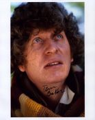 Tom Baker signed 10x8 inch colour photo. Good condition. All autographs come with a Certificate of