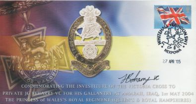 Johnson Beharry VC signed VC Commemorative FDC PM Whitehall London SW1 Nexpowa 27 Apr '05. Good