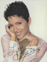 Halle Berry signed 7x5 inch colour photo. Good condition. All autographs come with a Certificate