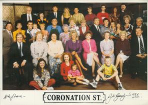 Julie Goodyear signed 12x8 inch vintage Coronation Street colour promo photo. Good condition. All