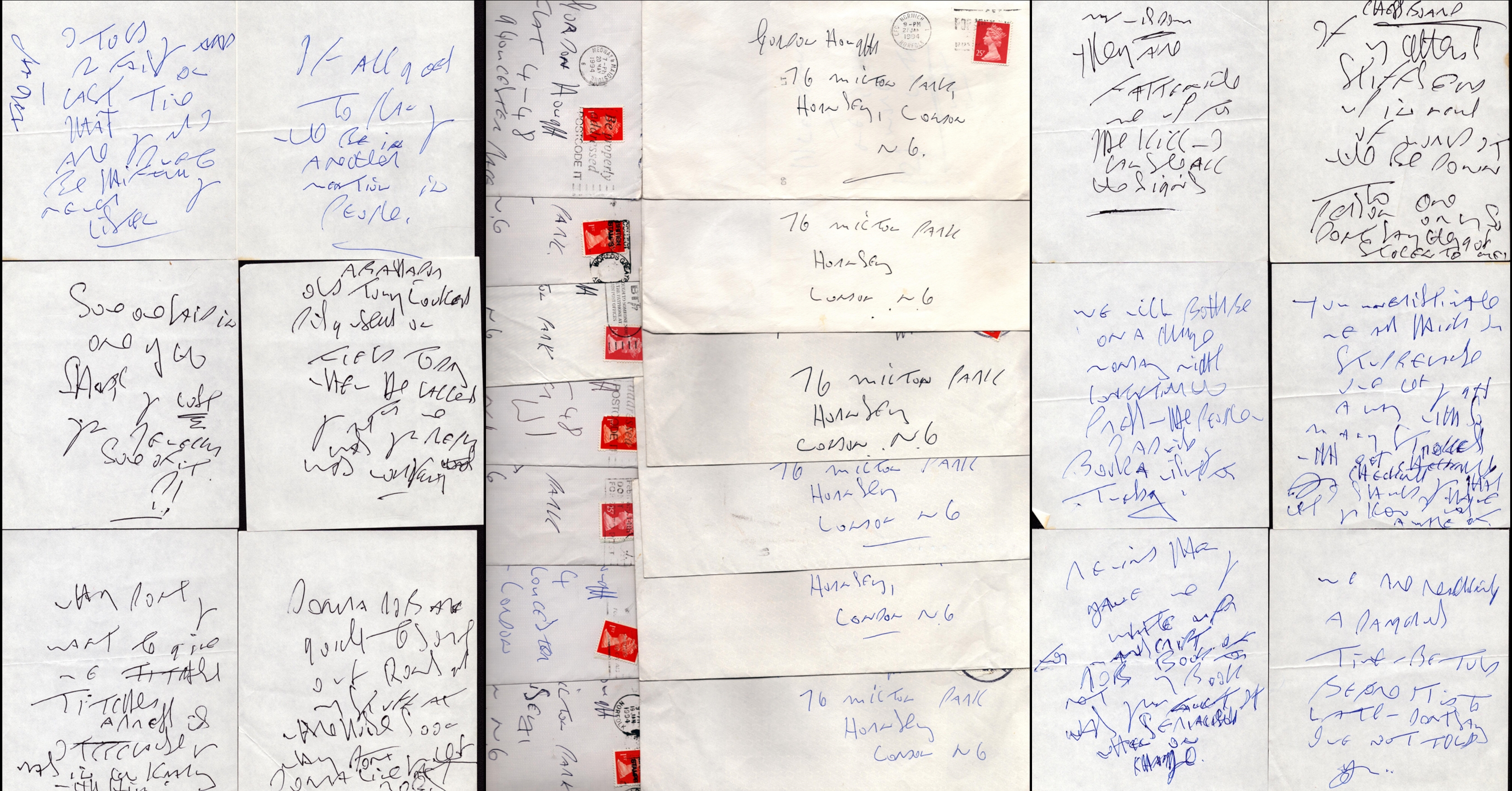 Kray Twin Collection of handwritten letters from Reggie Kray from 1994, all in envelopes with