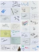 Music/Entertainment 30 variety Singer/Vocalist Signed Autograph cards/Page Signatures Level 42.