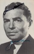 James Mason signed 6x4 black and white photo. Good condition. All autographs come with a Certificate