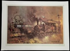 High Halden Road by the artist Barrie A. F. Clark 36x26 inch colour print. Good condition. All