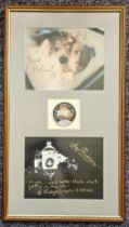 Bill Paxton, Tom Hanks and Kevin Bacon signed colour photo. Framed and mounted with signed Apollo 13