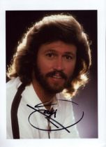 Barry Gibb signed 8x6inch colour photo. Good condition. All autographs come with a Certificate of