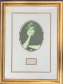 Princess Diana 26x19 overall mounted and framed signature piece includes signed page and stunning