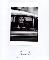 Sarah Ferguson signature below black and white photo on 10x8inch page. Good condition. All