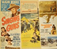 Film 3 x Movie Posters 36x14 Inch. The Peacemaker. Singing Guns. Scandalous John. Not in good