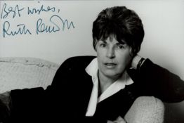 Ruth Rendell signed 6x4inch black and white photo. Good condition. All autographs come with a