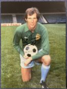 Joe Corrigan signed 16x12 inch colour photo pictured during his playing days with Manchester City.