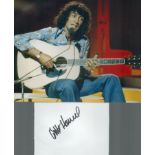 Albert Hammond signed 6x4 inch white card and 10x8 inch colour photo. Good condition. All autographs