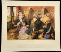 The Opportunist by Terence Cuneo 17x14 inch colour print, Limited Edition 850. Good condition. All