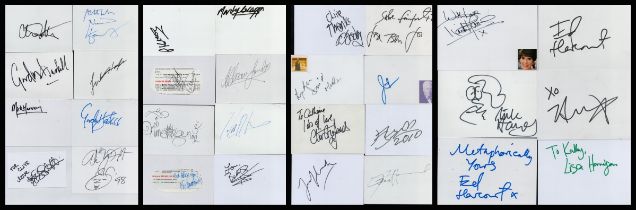 Music/Entertainment 30 variety Singer/Vocalist/Musician. Signed Autograph cards Signatures include