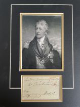 John Poo Beresford MP and Distinguished Naval Admiral Signed Display. Good condition. All autographs