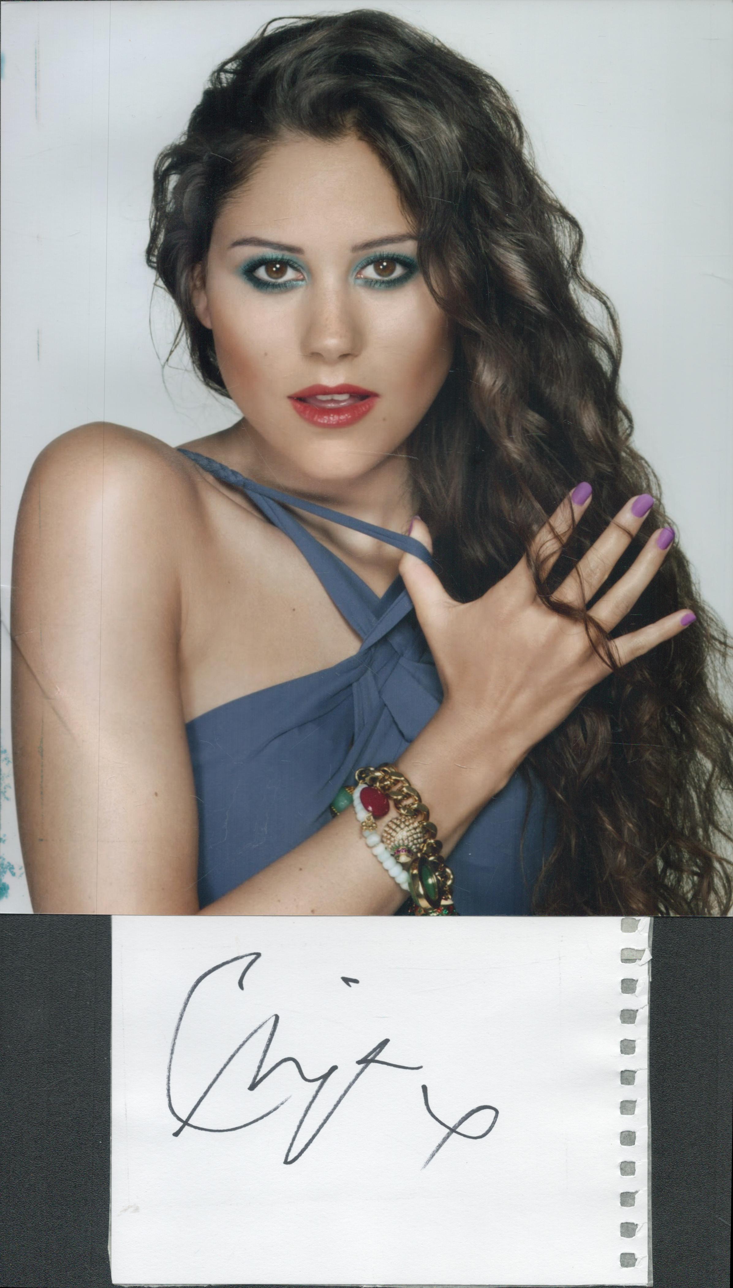 Eliza Doolittle signed 6x4 inch white card and 10x8 inch colour photo. Good condition. All