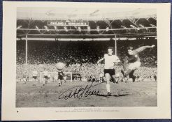 Geoff Hurst signed 16x12 inch 1966 World cup final They Think It's All Over It Is Now black and