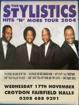 The Stylistics Signed Performance Advertising Poster From Croydon 2004, Signed by Three Band Members