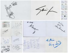 Music/Entertainment 30 variety Singer/Vocalist Signed Autograph cards Signatures Laki Mera.