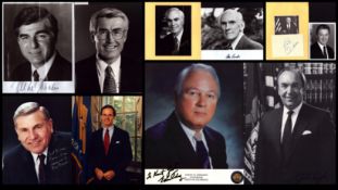 POLITICAL Collection of pictures and signatures including names of Kirk Fordice, Edwin E. Edwards,