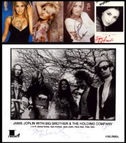 TV/FILM/MUSIC Collection of 5 signed photos including names of Iyari Limon, Sarah Connor and Janis