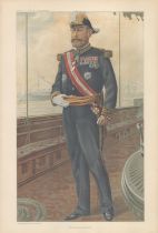 Vanity Fair print. Vice Admiral Cailard. Dated 20/7/1905. Approx size 14x12inch. Good condition. All