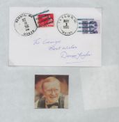 Dennis Taylor signature piece. Mailed and franked Dennis and Taylor in USA. Good condition. All