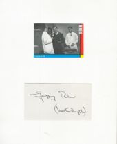 Geoffrey Palmer (1927 2020) Actor Signed Card With Mounted Avengers Display. Good condition. All