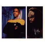 Tim Russ signed 10x8 montage colour photo. Dedicated to Richard. Good condition. All autographs