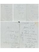 Reggie Kray collection of 4 Pages of Handwritten Notes/short Letters. Handwriting Is Poor. Can