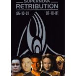Star Trek Supernova Retribution 5/10/01 7/10/01 signed by Roxanne Dawson, Garrett Wang, Jeffrey