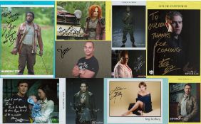 TV/FILM Collection of 10 signed colour photos including names of Stephanie Leonidas, John Reardon,