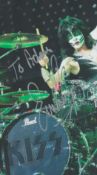 Eric Singer Kiss Drummer Signed Photo. Good condition. All autographs are genuine hand signed and