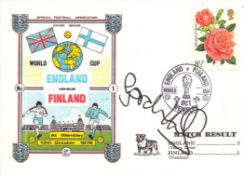 Gordon Hill signed England Vs Finland 13th October 1976 official Football Association cover.
