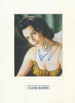 Claire Bloom signed 16x12 inch overall mounted colour photo. Good condition. All autographs are