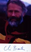 Chris Bonnington signed 6x4 inch colour photo. Sir Christian John Storey Bonington, CVO, CBE, DL (