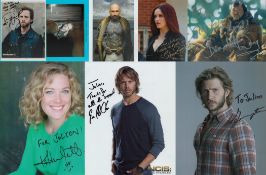 TV/FILM Collection of 7 signed colour photos including names of Greyston Holt, Eric Christian Olsen,