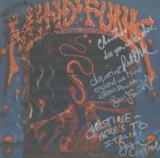 Mind Funk multi signed Debut album sleeve signatures include Pat Dubar, John Monte, Louis Svitek,